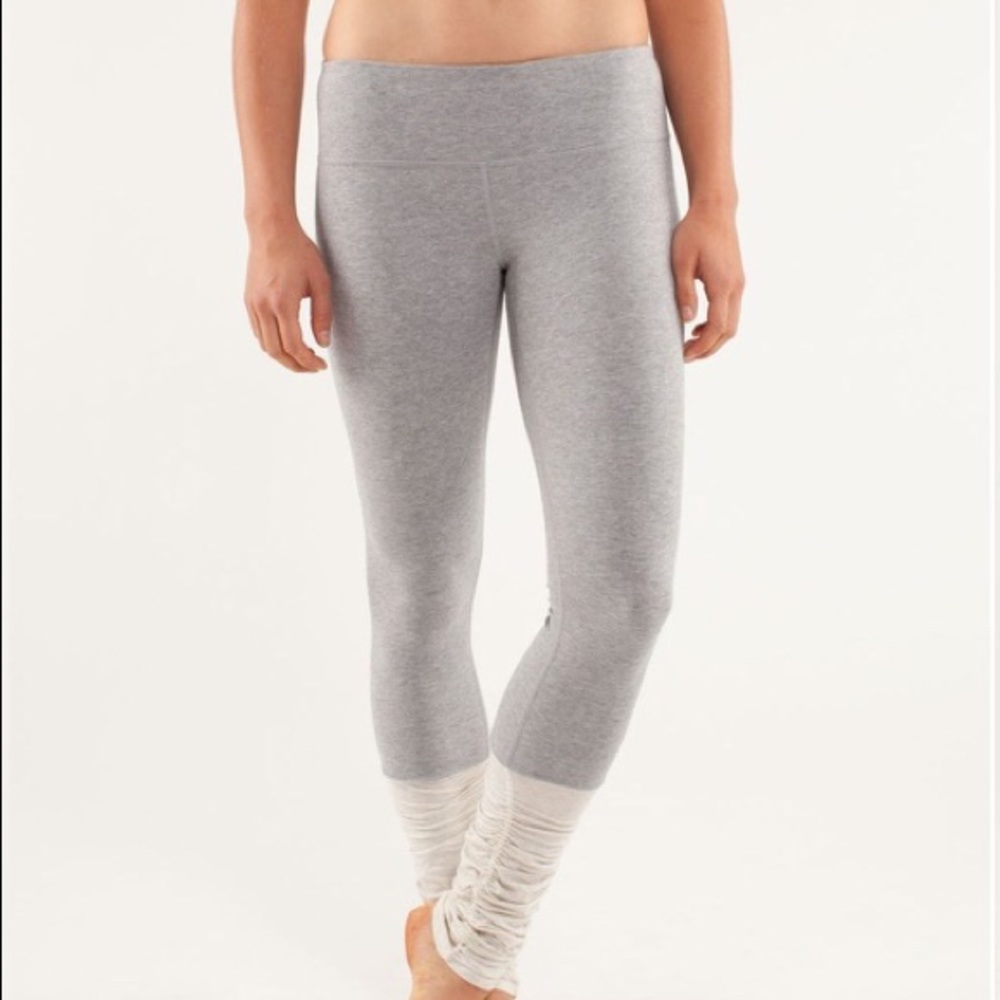 🍋Lululemon True Bliss pant sz 8 gray/cream